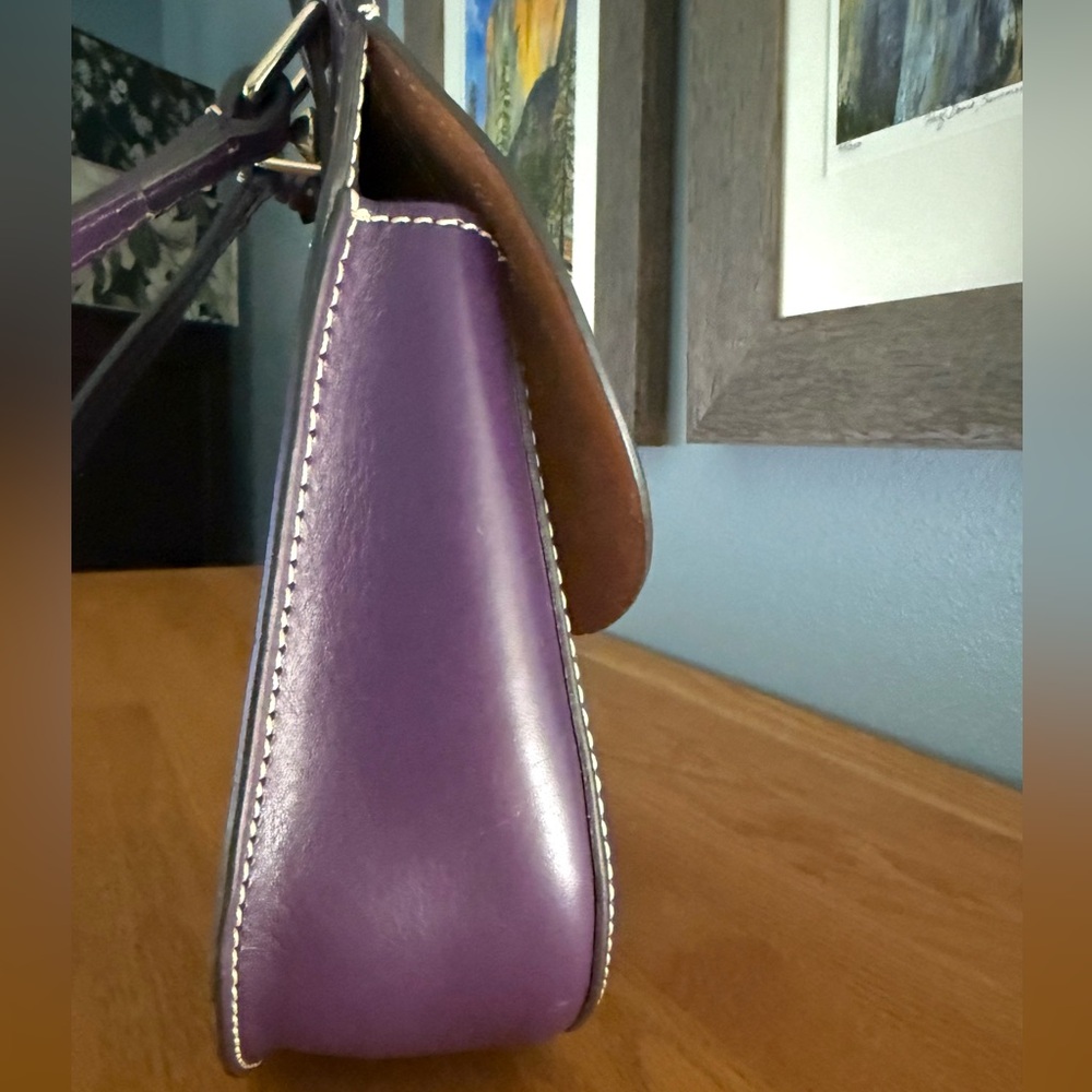Dooney & Bourke Alto Collection Happy Bag Crossbody, Purple - Picture 6 of 9